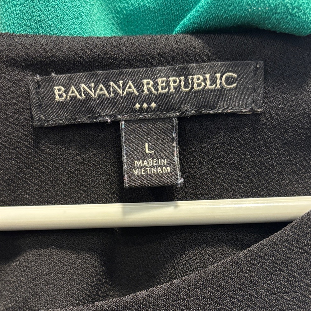 Banana Republic Women's Ruffle Blouses - Blue, Black, Green - Picture 2 of 9